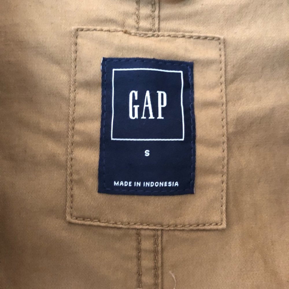 Gap Tan Field Jacket with Hood Size Small - Picture 6 of 6